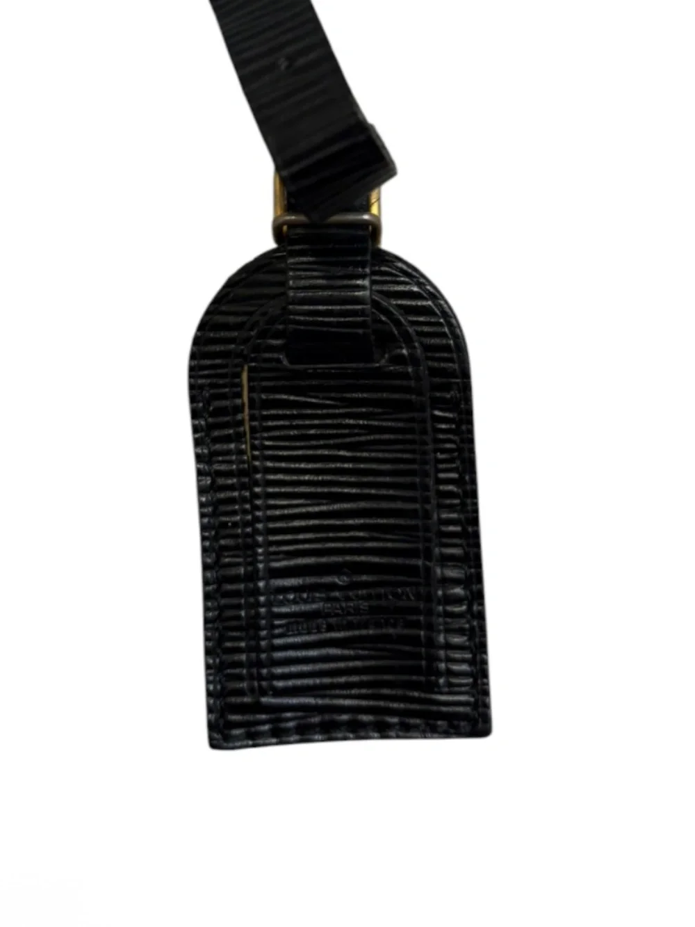 Louis Vuitton vintage epi leather luggage tag